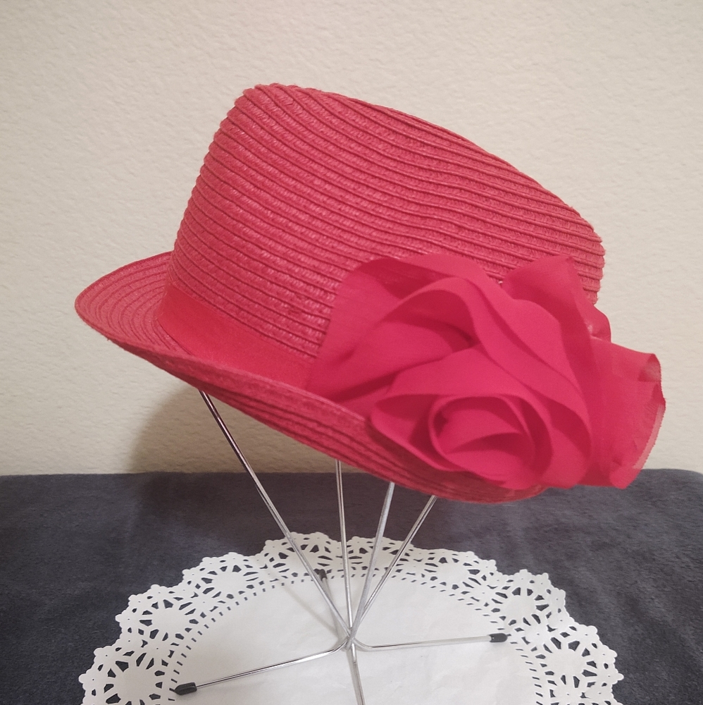 Lake Shore Drive Red Derby Hat